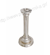 Silver candlestick column